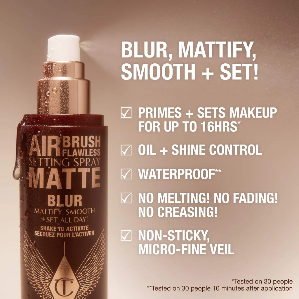 Charlotte Tilbury - Airbrush Flawless Matte Blurring & Waterproof Setting Spray | Spray Fijador Matte