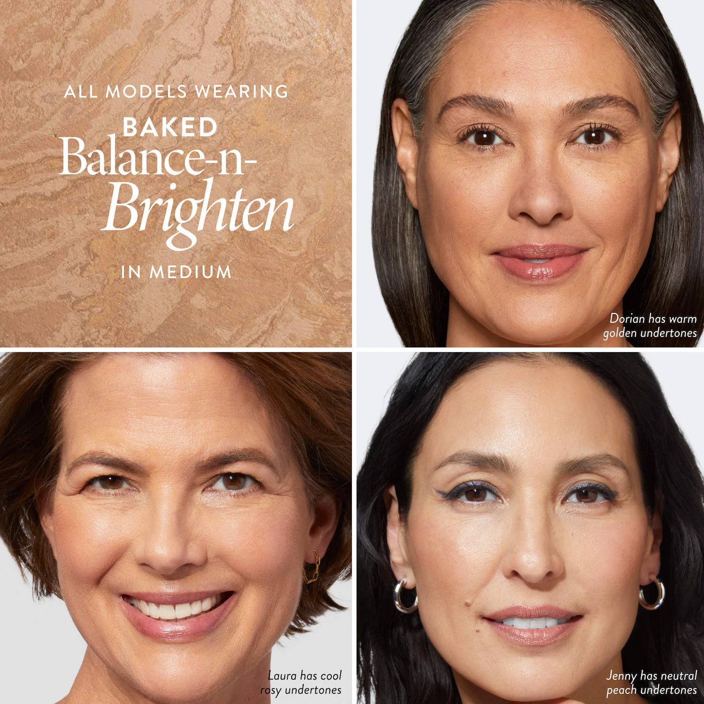 LAURA GELLER - Balance and Brighten Color Correcting Baked Powder Foundation + Kabuki Brush Set | Base en polvo + Brocha Kabuki