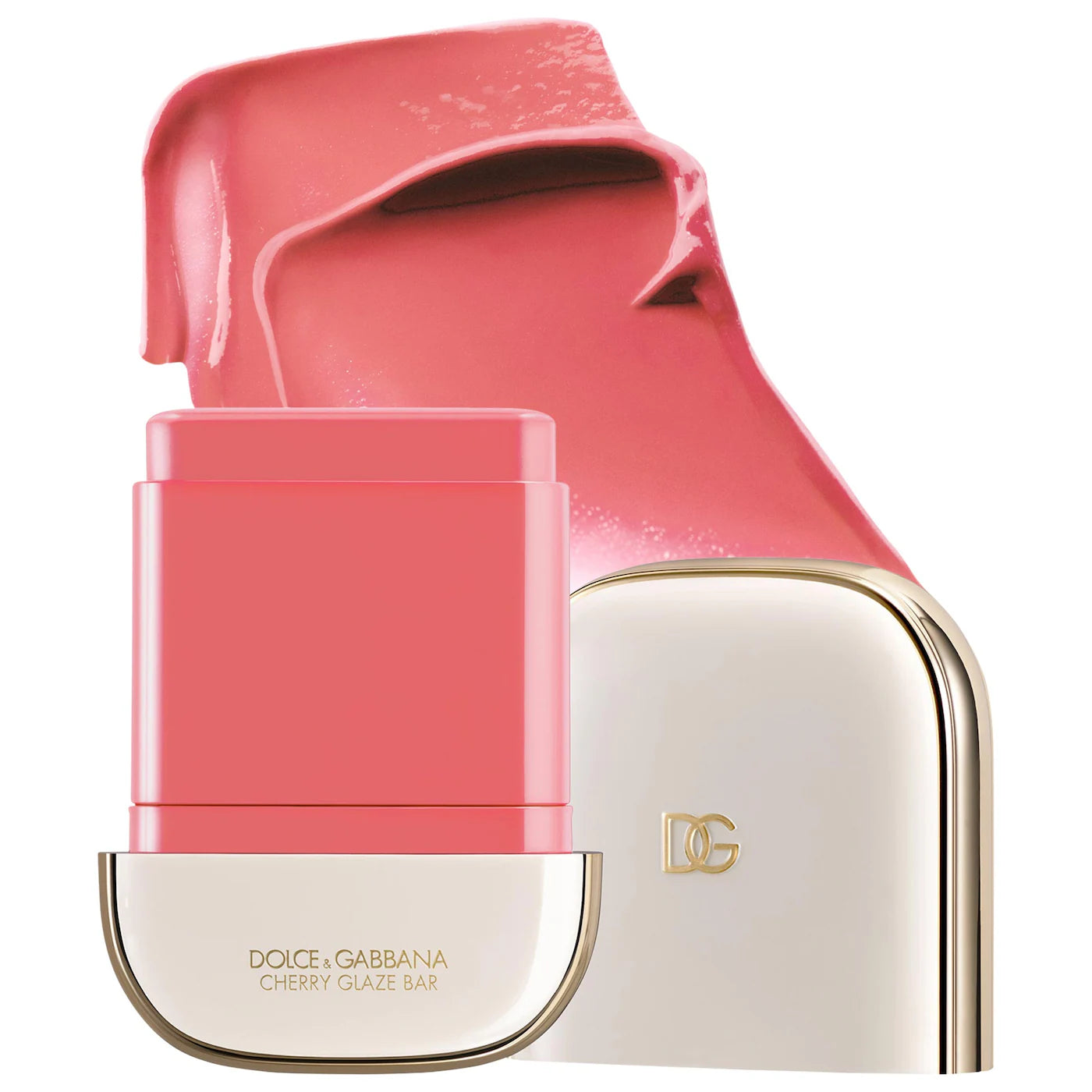 DOLCE & GABANNA - Cherry Glaze Bar 24H Lasting Glow & Waterproof Cream Blush Stick with Vegan Collagen | Blush en stick