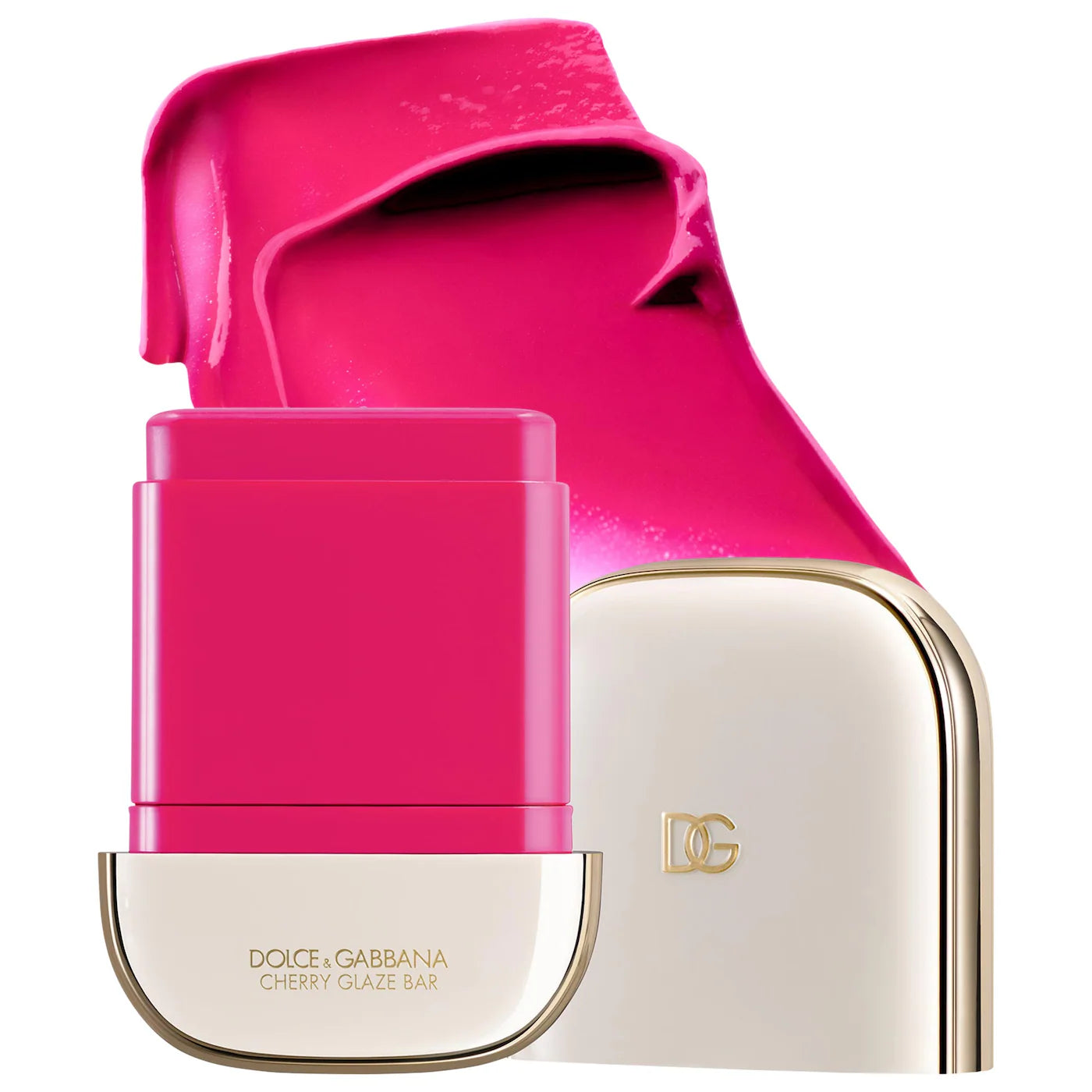 DOLCE & GABANNA - Cherry Glaze Bar 24H Lasting Glow & Waterproof Cream Blush Stick with Vegan Collagen | Blush en stick