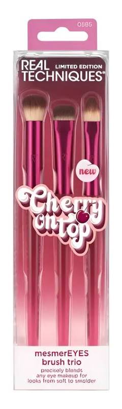 REAL TECHNIQUES - Berry Kiss Mesmer Eyes brush set | Set de brochas para ojos